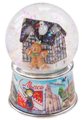 BOULE A NEIGE ALSACE SCINTILLANTE Ø 45 MM