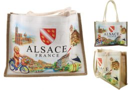 SAC CABAS EN TOILE DE JUTE ALSACE 40x30x12cm – IMPRESSION 2 FACES
