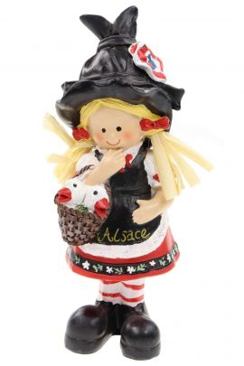 Figurine en résine « Alsacienne » 18 cm