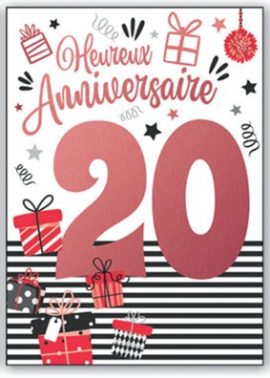 MAXI CARTES A4 – 20 ANS