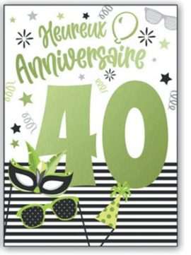 MAXI CARTES A4 – 40 ANS