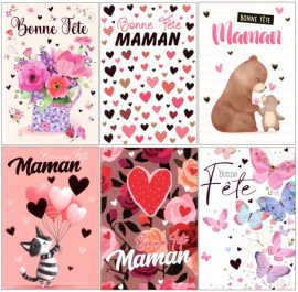CARNET BONNE FETE MAMAN