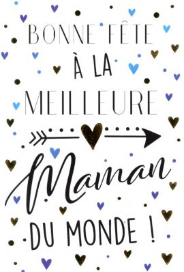 CARNET BONNE FETE MAMAN