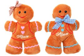 Peluche Männele à ruban « Alsace » à accrocher – 26 cm