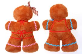 Peluche Männele à ruban « Alsace » à accrocher – 26 cm