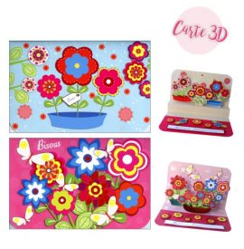 CARNET ANNIVERSAIRE FEMME POP UP 3D