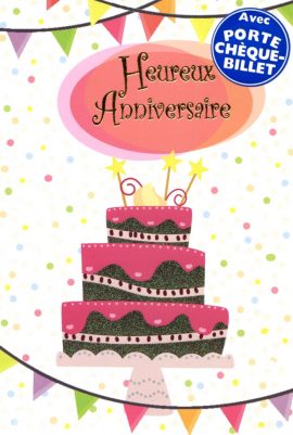CARNET ANNIVERSAIRE FEMME PORTE-BILLET
