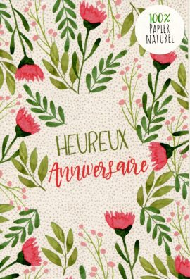 CARNET ANNIVERSAIRE FEMME