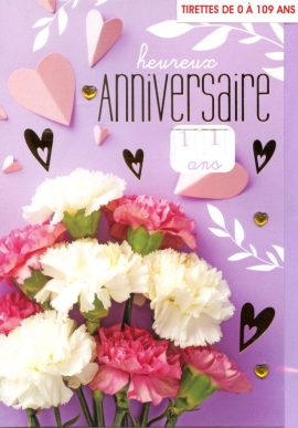 CARNET ANNIVERSAIRE FEMME