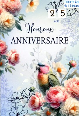 CARNET ANNIVERSAIRE FEMME – tirette