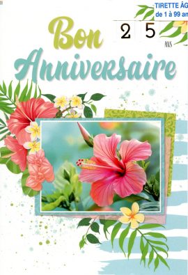 CARNET ANNIVERSAIRE FEMME – tirette
