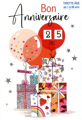 CARNET ANNIVERSAIRE FEMME – tirette
