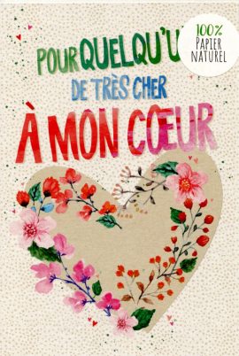 CARNET DOUBLE POUR QUELQU’UN DE TRES CHER A MON COEUR