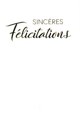CARNET FELICITATIONS