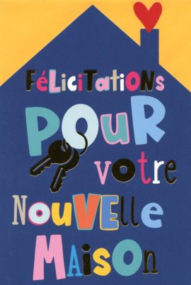 CARNET FELICITATIONS NOUVELLE MAISON
