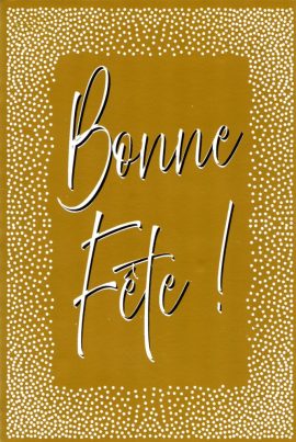 CARNET BONNE FÊTE