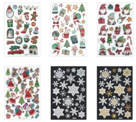 AUTOCOLLANTS EN RELIEF DE HAUTE QUALITE (plache format 14x21cm) ASSORTIS