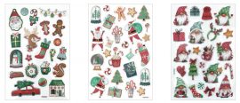 AUTOCOLLANTS EN RELIEF DE HAUTE QUALITE (plache format 14x21cm) ASSORTIS