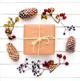 CARNET DOUBLE Q SANS TEXTE 15 x 15 cm – FIN D’ANNEE + Enveloppe