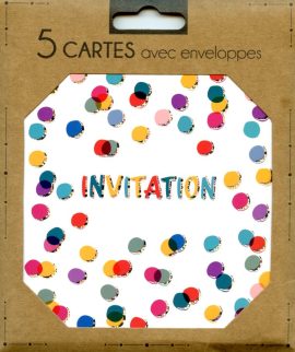 POCHETTE INVITATION x 5