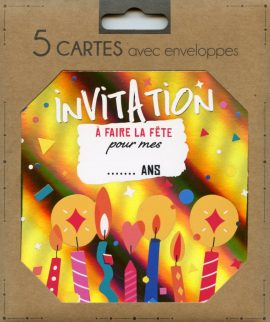 POCHETTE INVITATION x 5