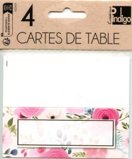 POCHETTE CARTE DE TABLE   x 5