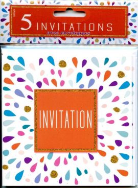 POCHETTE INVITATIONS x 5
