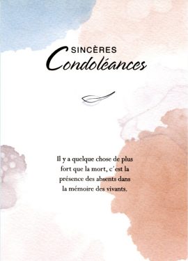 CARNET DEUIL