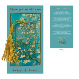 MARQUE-PAGES METAL – LES AMANDIERS – Van Gogh