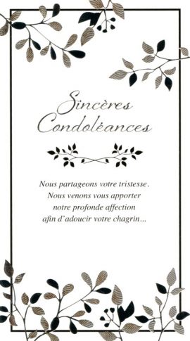 CARNET DEUIL