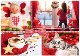 CARNET DOUBLE SANS TEXTE 12x17cm – FIN D’ANNEE + Enveloppe