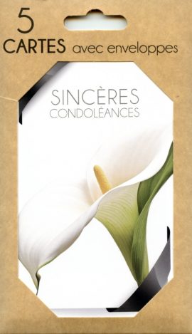 POCHETTE CONDOLEANCES x 5