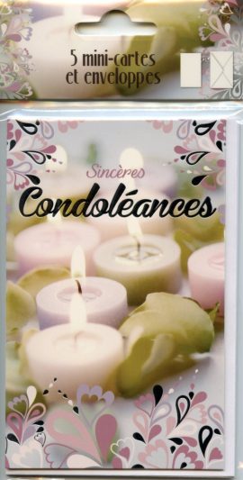 POCHETTE CONDOLEANCES x 5