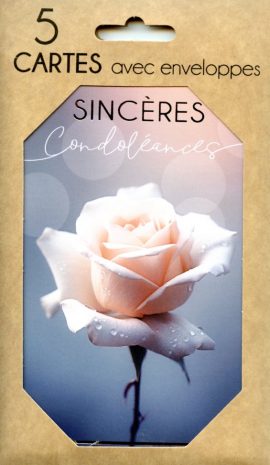 POCHETTE CONDOLEANCES x 5