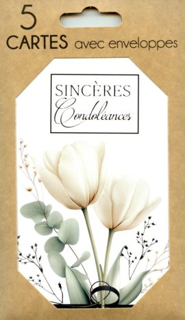 POCHETTE CONDOLEANCES x 5