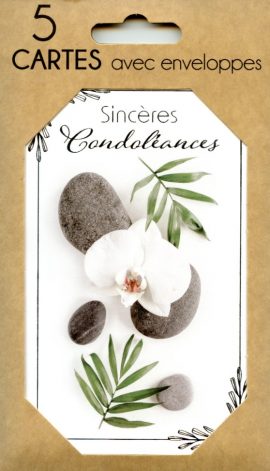 POCHETTE CONDOLEANCES x 5