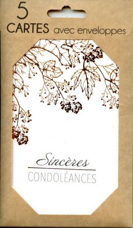 POCHETTE CONDOLEANCES x 5