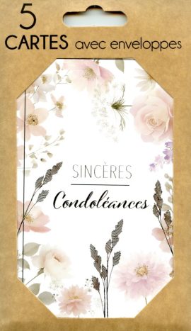 POCHETTE CONDOLEANCES x 5