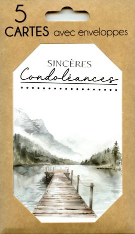POCHETTE CONDOLEANCES x 5