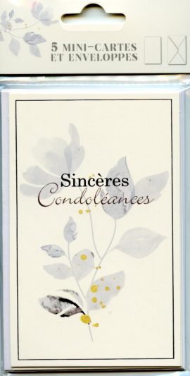 POCHETTE CONDOLEANCES x 5