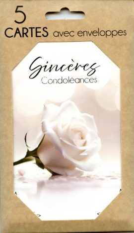 POCHETTE CONDOLÉANCES x 5