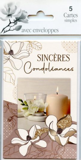 POCHETTE CONDOLEANCES x 5