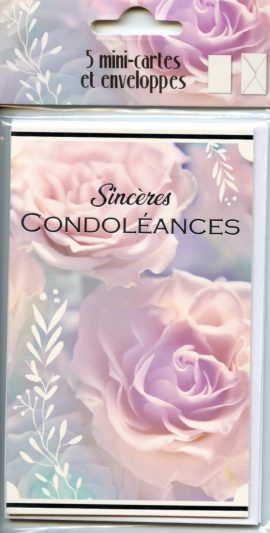 POCHETTE CONDOLEANCES x 5