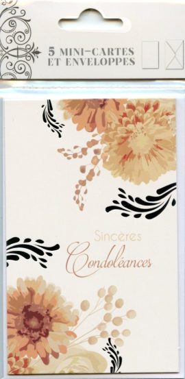 POCHETTE CONDOLEANCES x 5
