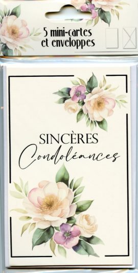POCHETTE CONDOLEANCES x 5