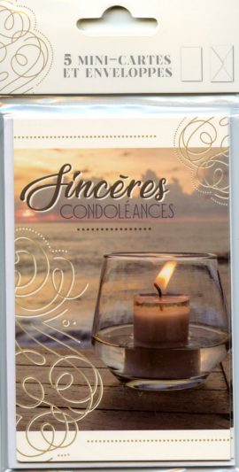 POCHETTE CONDOLEANCES x 5