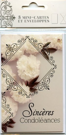 POCHETTE CONDOLEANCES x 5