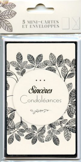 POCHETTE CONDOLEANCES x 5