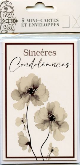 POCHETTE CONDOLEANCES x 5