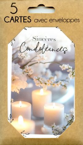 POCHETTE CONDOLEANCES x 5